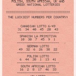 lucky numbers for lotto today